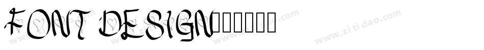 FONT DESIGN字体转换